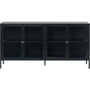 Černá kovová vitrína 170x85 cm Carmel – Unique Furniture obraz