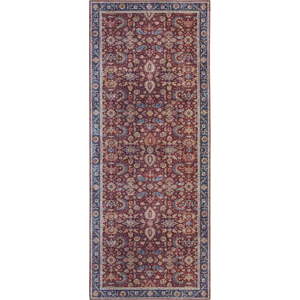 Vínově červený běhoun Nouristan Vivana, 80 x 200 cm obraz