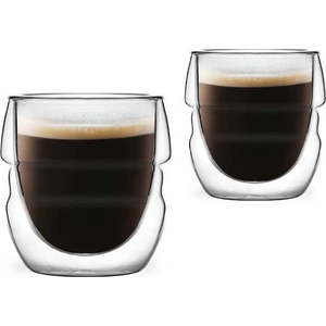 Sada 2 dvoustěnných sklenic Vialli Design Sferico, 70 ml obraz