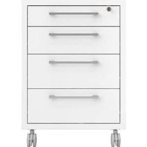 Bílá uzamykatelné skříňka 48x68 cm Prima – Tvilum obraz