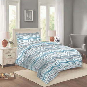 Modré bavlněné povlečení na jednolůžko 140x200 cm Jasana – Cotton House obraz