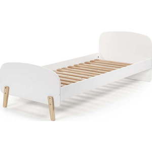 Bílá dětská postel Vipack Kiddy, 90 x 200 cm obraz