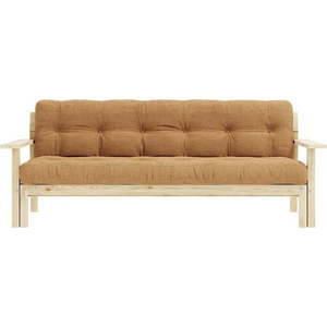 Manšestrová rozkládací pohovka v hořčicové barvě 218 cm Unwind – Karup Design obraz