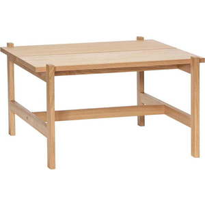 Konferenční stolek s deskou v dubovém dekoru v přírodní barvě 80x80 cm Dash – Hübsch obraz