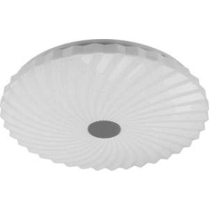 Bílé stmívatelné LED stropní svítidlo na dálkové ovládání 38, 5x38, 5 cm Calipso – Candellux Lighting obraz