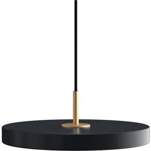 Antracitové LED závěsné svítidlo s kovovým stínidlem ø 31 cm Asteria Mini – UMAGE obraz