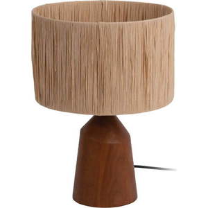 Stolní lampa v přírodní barvě se stínidlem z papírového výpletu (výška 35, 5 cm) Sheer Trapeze – Leitmotiv obraz