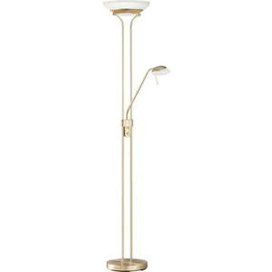 LED stmívatelná stojací lampa ve zlaté barvě (výška 182 cm) Pool – Fischer & Honsel obraz