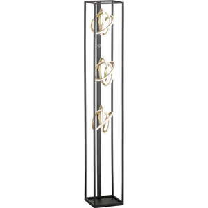Černá LED stmívatelná stojací lampa (výška 130 cm) Gisi – Fischer & Honsel obraz