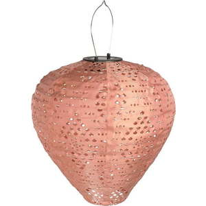 Růžová venkovní solární LED lucerna (výška 30 cm) Greatham – House Nordic obraz