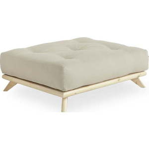 Podnožka Karup Design Senza Natural Clear/Beige obraz