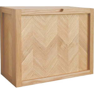 Nástěnný botník z dubového dřeva Hübsch Herringbone obraz