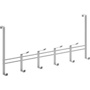 Kovový věšák na dveře ve stříbrné barvě 45 cm – Metaltex obraz