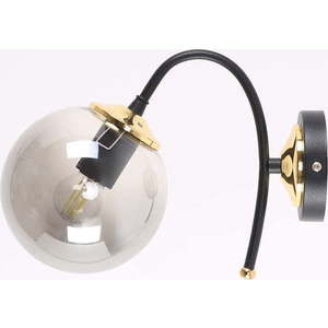Černo-šedé nástěnné svítidlo ø 15 cm Yoyo – Squid Lighting obraz