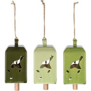 Kameninový zvonek 3 ks Birdie – Esschert Design obraz