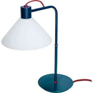 Stolní lampa v petrolejové barvě se skleněným stínidlem (výška 44 cm) Spot – Hübsch obraz