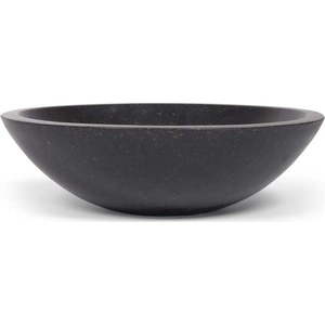 Černé umyvadlo z terrazzo Kave Home Sunday, ø 40 cm obraz
