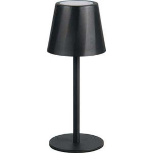 Matně černá LED stolní lampa s kovovým stínidlem (výška 21 cm) Diaz – Trio obraz