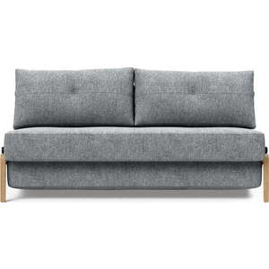 Šedá rozkládací pohovka Innovation Cubed Wood Twist Granite, 96 x 167 cm obraz