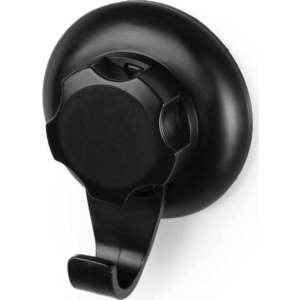 Sada 4 černých samodržících nástěnných háčků Compactor Bestlock Black Small Hooks, ⌀ 5, 4 cm obraz