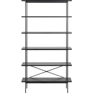 Černý regál v dekoru jasanu 94x172 cm Angus – Actona obraz