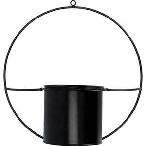 Černý nástěnný držák na květináč Esschert Design Planter obraz