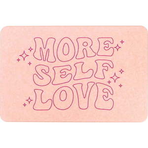 Světle růžová koupelnová předložka z křemeliny 39x60 cm More Self Love – Artsy Doormats obraz