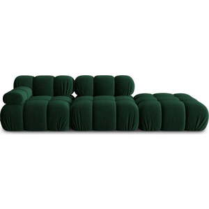Zelená sametová pohovka 282 cm Bellis – Micadoni Home obraz