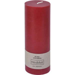 Červená svíčka Eco candles by Ego dekor Friendly, doba hoření 60 h obraz