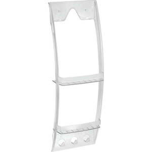 Průhledný závěsný držák do koupelny iDesign, 23 x 73 cm obraz
