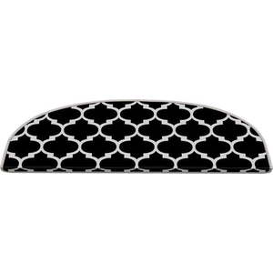 Černo-bílé nášlapy na schody v sadě 16 ks 20x65 cm Madalyon – Vitaus obraz