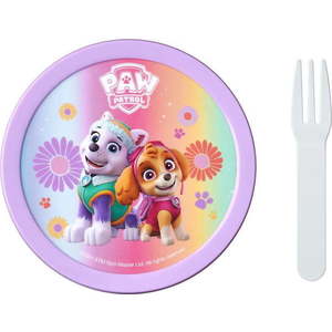 Dětský svačinový box s vidličkou Paw patrol girls – Mepal obraz