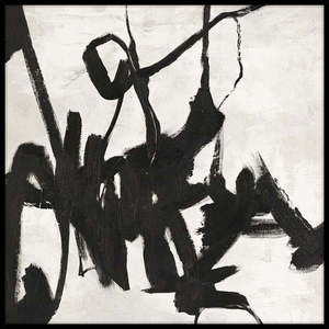 Ručně malovaný obraz 100x100 cm Playblack 1 – Malerifabrikken obraz