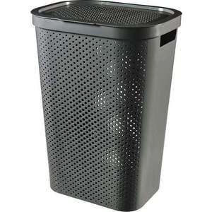 Tmavě šedý koš na prádlo Curver Infinity Hamper, 60 l obraz