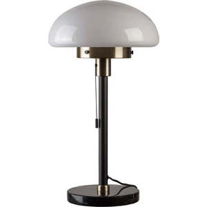 Černá stolní lampa se skleněným stínidlem (výška 55 cm) Lamia – GTV obraz