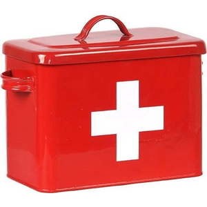 Červená plechová dóza LABEL51 Firt Aid obraz