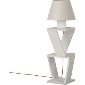 Bílá volně stojící lampa Kozena White obraz