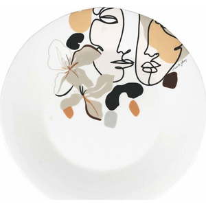 Keramický servírovací talíř VDE Tivoli 1996 Face to Grey, ø 35 cm obraz