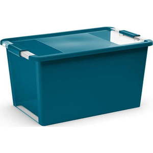 Plastový úložný box s víkem v petrolejové barvě 55x35x28 cm Bi-Box – KIS obraz