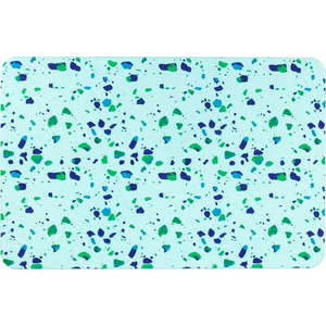 Světle modrá koupelnová předložka z křemeliny 39x60 cm Terrazzo – Artsy Doormats obraz