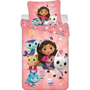Bavlněné dětské povlečení na jednolůžko 140x200 cm Gabby's Dollhouse – Jerry Fabrics obraz