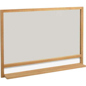 Nástěnné zrcadlo s poličkou s dřevěným rámem 100x70 cm Taciana – Kave Home obraz
