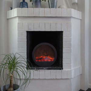 Světelná LED dekorace s imitací plamene Star Trading Fireplace, šířka 36 cm obraz
