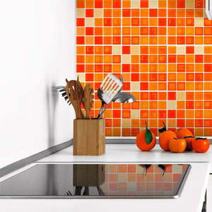 Sada 9 dekorativních samolepek na stěnu Ambiance Mosaics, 10 x 10 cm obraz
