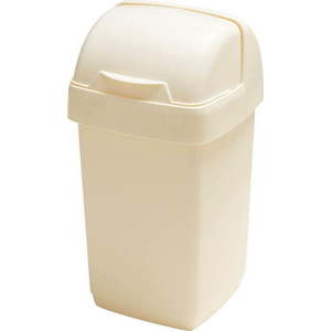 Krémový odpadkový koš Addis Roll Top, 22, 5 x 23 x 42, 5 cm obraz