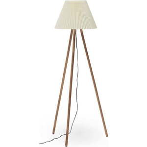 Stojací lampa v přírodní barvě s textilním stínidlem (výška 149 cm) Benicarlo – Kave Home obraz