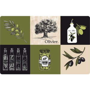 Prostírání 28.5x44 cm Olive – douceur d'intérieur obraz