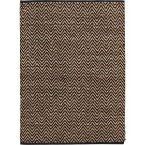 Koberec v černo-přírodní barvě 120x170 cm Zigzag – douceur d'intérieur obraz