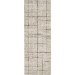 Béžový ručně tkaný vlněný běhoun 80x230 cm Mosaic Sandstone – Lorena Canals obraz