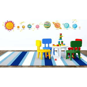 Sada nástěnných samolepek Ambiance Solar System Planets obraz